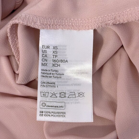 H&M | Soft Pink Sleeveless Wrap Top | XS Extra Small - Picture 6 of 6